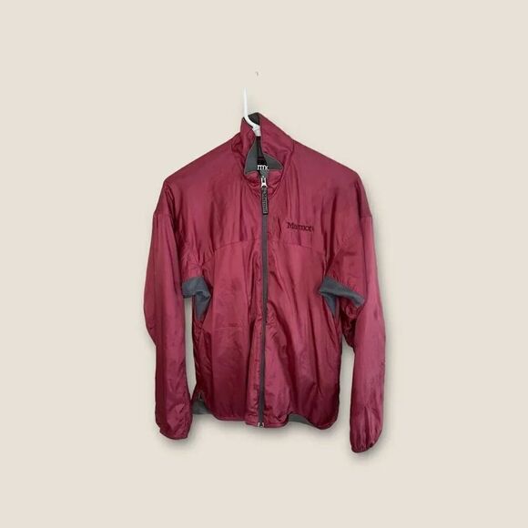 Marmot Coat Womens Sz Small Burgundy Fleece Lined Jacket Vented Lightweight - Picture 1 of 7